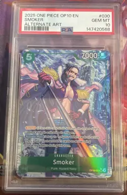 Smoker Alternate Art One Piece Op10-Royal Blood 030 PSA 10 - Image 1