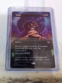 Damn - Borderless Foil - Commander: Duskmourn: House of Horror - Image 1