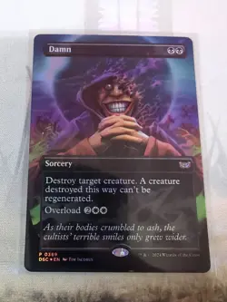 Damn - Borderless Foil - Commander: Duskmourn: House of Horror - Image 2