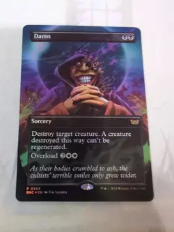 Damn - Borderless Foil - Commander: Duskmourn: House of Horror - Image 3