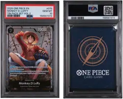 2026 One Piece Monkey D. Luffy (Tin Pack Set Vol. 2) P-075 Promo Foil PSA 10 - Image 1
