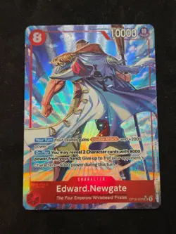 One Piece The Time of Battle Edward Newgate OP16-003 Alternate Alt Art NM - Image 1