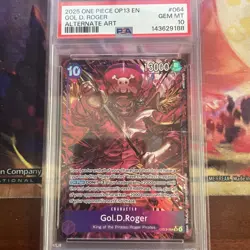 PSA 10 GEM MT 2025 One PIece OP13 EN Gol D. Roger Alternate Art #064 - Image 1