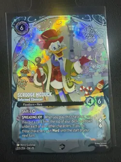 Disney Lorcana Scrooge McDuck Reformed Ebenezer 235/204 EN Enchanted Foil - Image 1