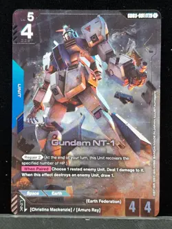 Gundam NT-1 - GD03-001 Steel Requiem LR NM - Gundam Card Game Near Mint Card - Image 1