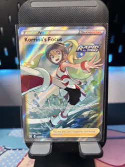 Korrina's Focus - 160/163 Battle Styles Pokemon TCG Card Full Art - Image 1