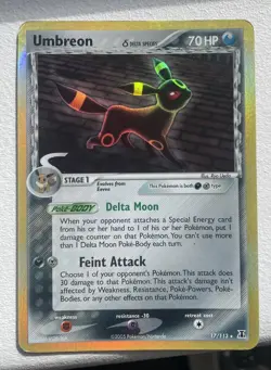 Umbreon 17/113 Holo Rare EX Delta Species Pokemon Card - Image 1