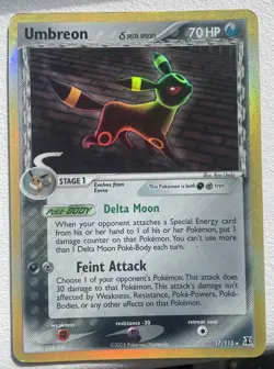 Umbreon 17/113 Holo Rare EX Delta Species Pokemon Card - Image 2