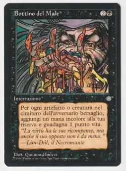 Italian Spoils of Evil Proof MP Ice Age Artist Quinton Hoover 1996 MTG Magic AP! - Image 1