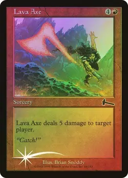 Urza's Legacy MTG FOIL Lava Axe Magic - Image 1