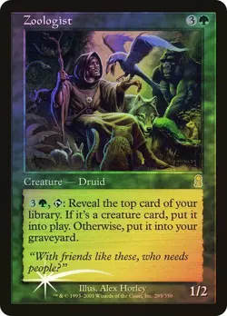 Odyssey MTG FOIL Zoologist Magic - Image 1