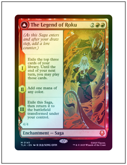The Legend of Roku, Foil, Avatar, Magic the Gathering MTG NM - Image 1