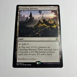 Crawling Barrens (262) Zendikar Rising ZNR MTG Magic - Image 1
