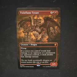 MTG Twinflame Tyrant Foundations Mythic Borderless EN (NM) - Image 1