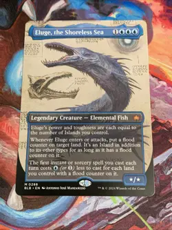 MTG Magic: The Gathering Eluge, the Shoreless Sea (Borderless) Bloomburrow Mint - Image 1