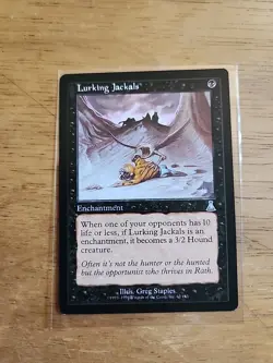 Lurking Jackals - Urza's Destiny - MTG Magic - Uncommon - Black Enchantment - Image 1