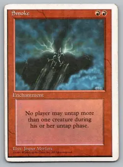 Smoke Vintage MTG Magic the Gathering R Fourth Edition MP - Image 1