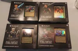 *Sealed Final Fantasy Commander Deck Display (Set of 4)* Magic MTG - Image 1