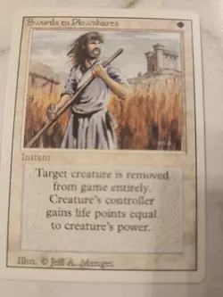 Swords to Plowshares - Revised Edition - MTG Magic The Gathering LP - Image 1