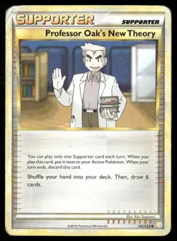 Professor Oak's New Theory 101/123 Uncommon HeartGold & SoulSilver Pokemon DMG - Image 1