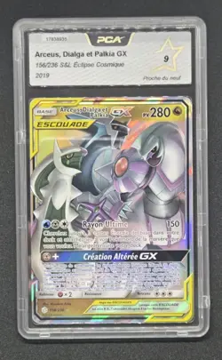 Carte Pokemon: Arceus Dialga Et Palkia GX Eclipse Cosmique 156/236 PCA 9 🇫🇷 - Image 1