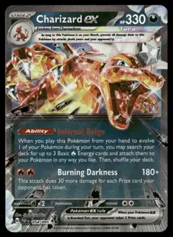 Charizard ex Paldean Fates 054/091 Double Rare Pokemon Near Mint - Image 1