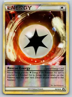 RESCUE ENERGY 90/102 UNCOMMON HGSS TRIUMPHANT POKEMON REVERSE HOLO MP - Image 1