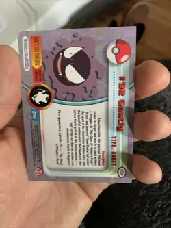 Gastly - Pokemon Topps #92 - Non Holo Vintage Shipped Fast! - Image 5