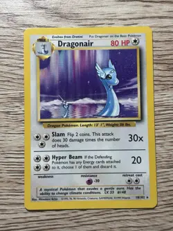 Dragonair 18/102 Base Set Unlimited Rare - Moderate Played - Image 1