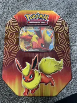 Pokemon TCG Elemental Power Tin Bundle Flareon GX Jolteon GX Vaporeon GX - Image 1