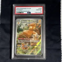 2023 Pokemon svi en # 209 Pawmot 209/198 SV01 Illustration Rare Holo PSA 10 - Image 1