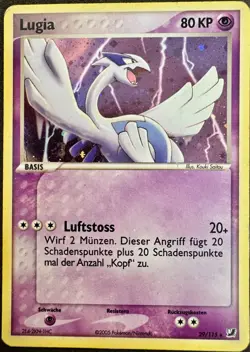 Lugia 29/115 Holo Rare Pokemon EX Unseen Forces UF 2005 GD Vintage Deutsch - Image 1