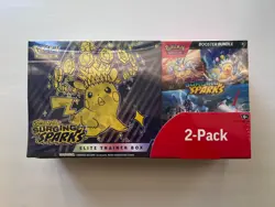 Pokemon Surging Sparks ETB & Booster Bundle Costco 2-pack. Factory Sealed - Image 1