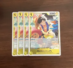 ONE PIECE TCG: Monkey.D.Luffy OP10-111 Rare x4 Royal Blood - Image 1