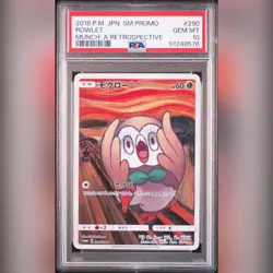 PSA 10 Rowlet Munch 290/SM-P Japanese Promo Full Art 2018 Pokemon Card GEM MINT - Image 1