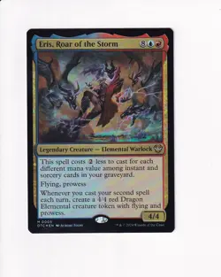 MAGIC MTG COMMANDER: OUTLAWS OF THUNDER JUNCTION FOIL ERIS, ROAR OF THE STORM - Image 1