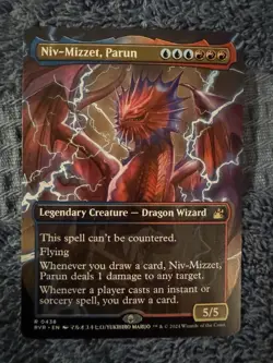 Niv-Mizzet, Parun (Anime Borderless) #438 (NM) Ravnica Remastered RVR Magic MTG - Image 1