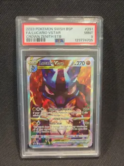 Pokemon TCG Lucario SWSH Black Star Promos Holo Card SWSH291 - Image 1