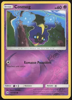 Carte Pokemon Cosmog 64/149 Soleil et Lune REVERSE Francais - Image 1