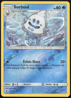 Carte Pokemon Sorboul 34/145 Gardiens Ascendants REVERSE Francais - Image 1