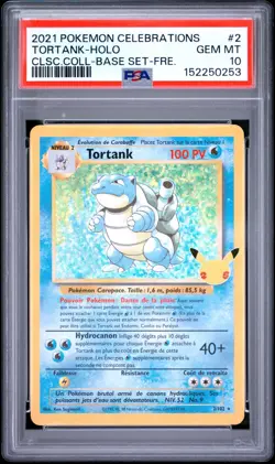 🇫🇷 RESERVE - TORTANK + MEW EX PSA 10 - CELEBRATIONS FR Carte Pokemon 🇫🇷 - Image 3