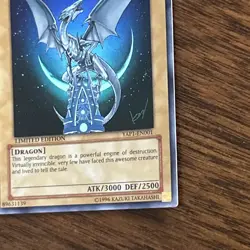 Konami Yu-Gi-Oh! TCG Blue-Eyes White Dragon YAP1-EN001 Ultra Rare Holo Lim - Image 5