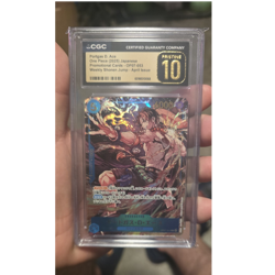 CGC Pristine 10 Portgas D. Ace OP07-053 One Piece Promo Holo JP 2025 WSJ - Image 1