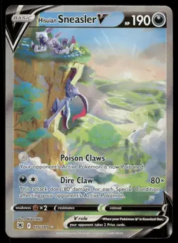 Pokemon Cards Hisuian Sneasler V 175/189 Astral Radiance Ultra Rare NM - Image 1