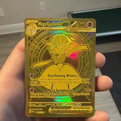 Pokemon TCG Mega Gardevoir EX Holo Gold Card 187/132 Mega Evolution - Image 1