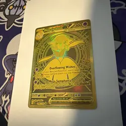 Pokemon TCG Mega Gardevoir EX Holo Gold Card 187/132 Mega Evolution - Image 2