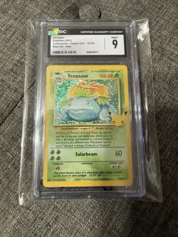 Holographic CGC 9 Venusaur Pokemon Card, Celebrations Set - Image 1