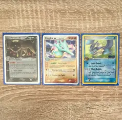 Pokemon TCG Dark Persian, Kingdra & Vaporeon 3-Card Lot 2002 Holo/Regular - Image 1
