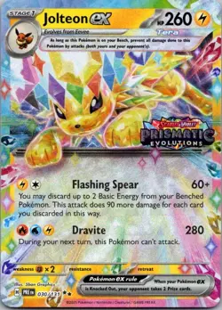 Jolteon ex - (Prismatic Evolutions Stamp) Promo Miscellaneous Cards & Products 0 - Image 1