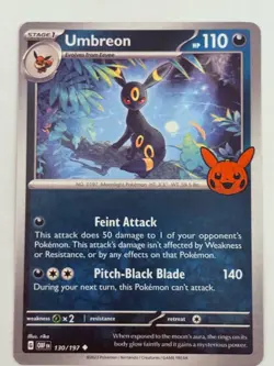Pokemon Trick-or-Trade 2024 Obsidian Flames 130/197 Umbreon - Image 1